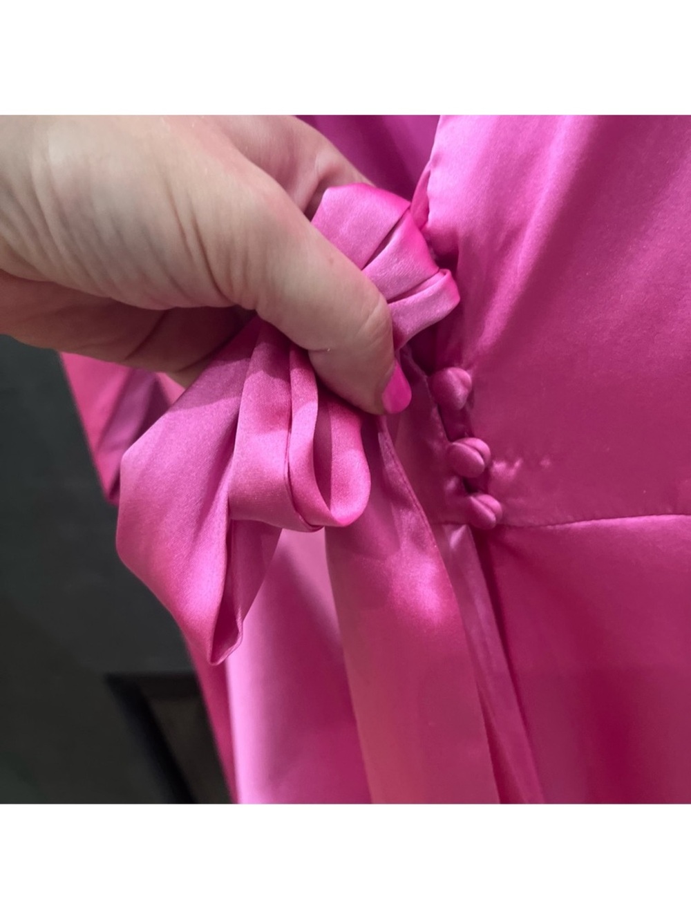Cynthia Rowley Hot Pink silk Blouse - Picture 10 of 14